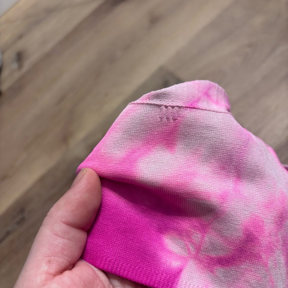 PINK Victorias Secret Seamless Tie Dye Sports Bra Purple Pink Adjustable Straps - Picture 4 of 4